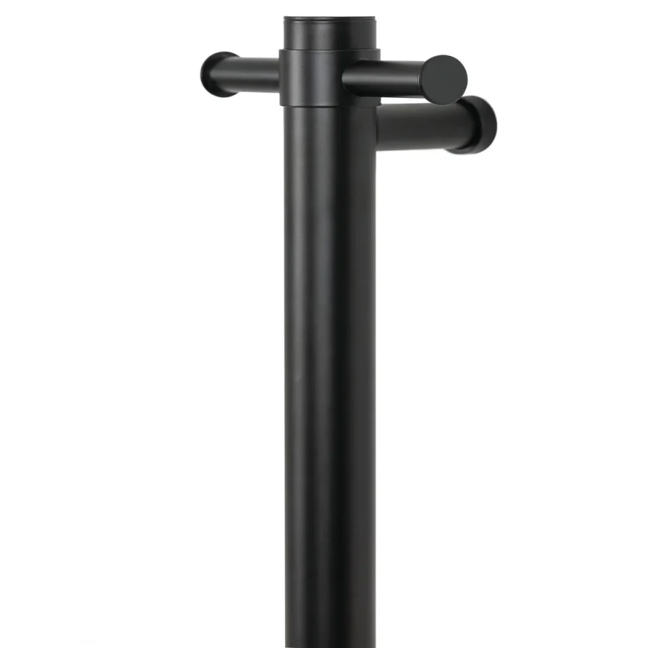 Thermosphere 230v Vertical Heated Towel Bar Round 900mm Matt Black product image - Image 2