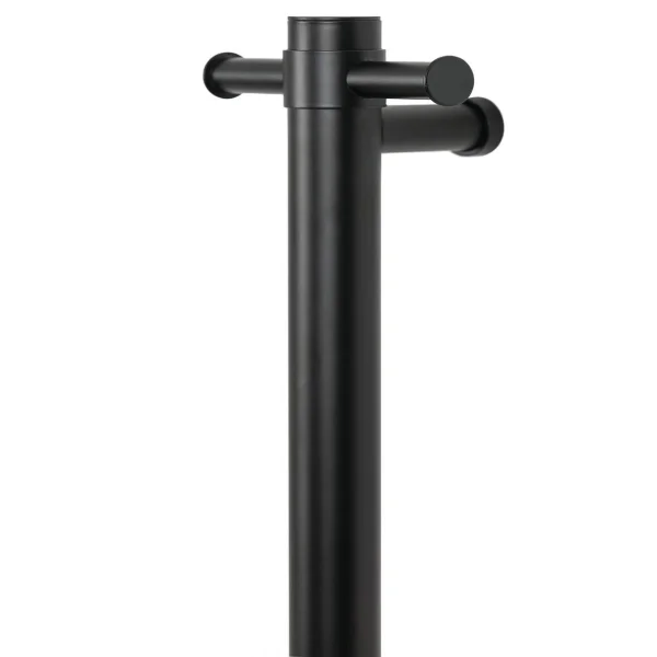 Thermosphere 12v Vertical Heated Towel Bar Round 900mm Matt Black