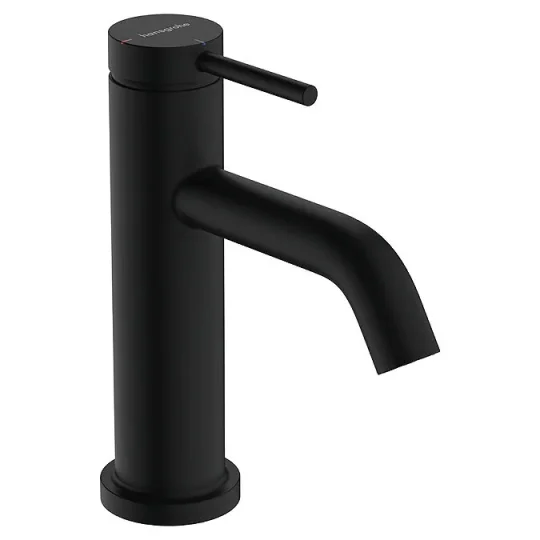 Hansgrohe Tecturis S Single Lever Basin Mixer 80 Coolstart Ecosmart+ Without Waste Set Matt Black product image - Image 2
