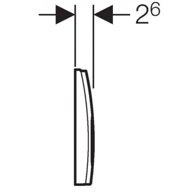 Geberit 115.125.11.5 Delta25 Dual F/p White detail view - Image 2
