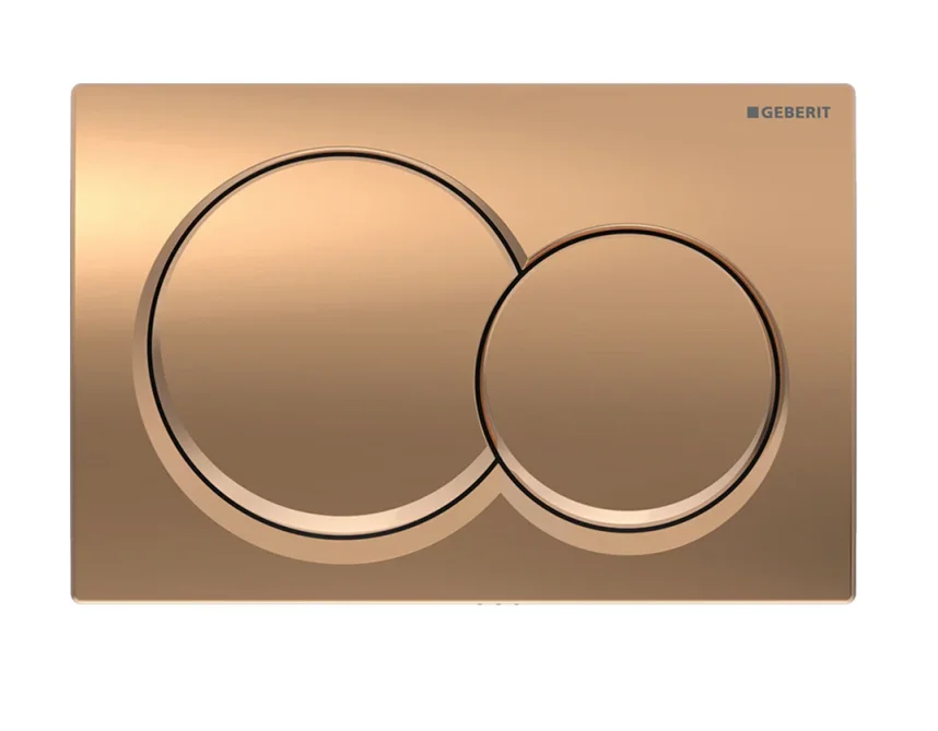 Geberit Alpha01 Round Dual Flush Plate Red Gold product image - Image 4
