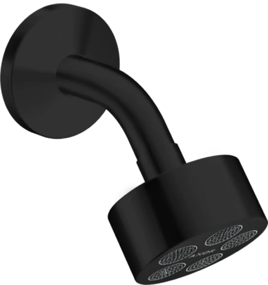 Axor One Overhead Shower 75 1jet Ecosmart With Shower Arm Matt Black product image - Image 2