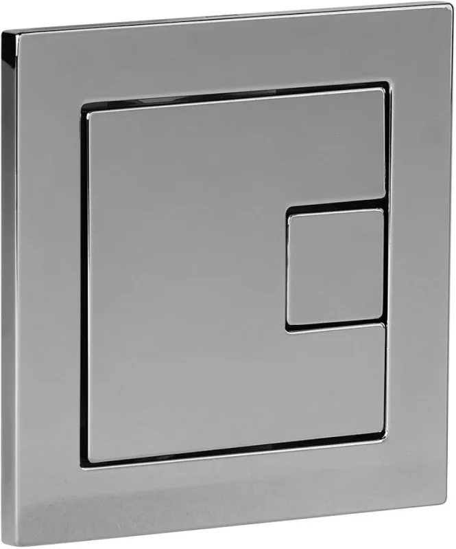 Roper Rhodes Square Flush Button For Concealed Cisterns - Chrome product image - Image 2