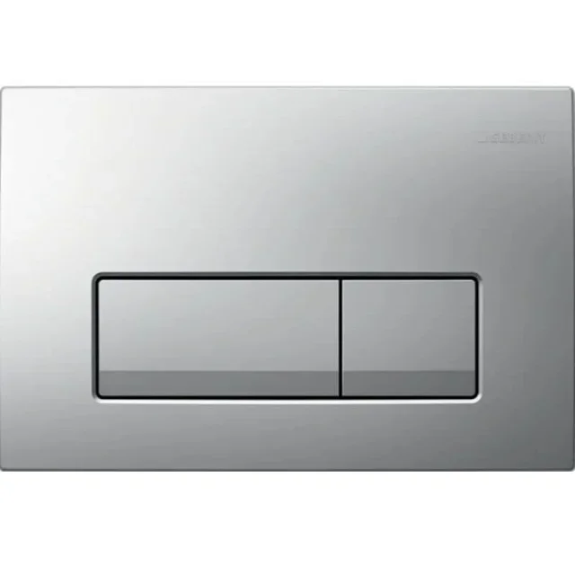 Geberit Delta50 Square Flush Plate For Dual Flush - Matt Chrome product image - Image 3