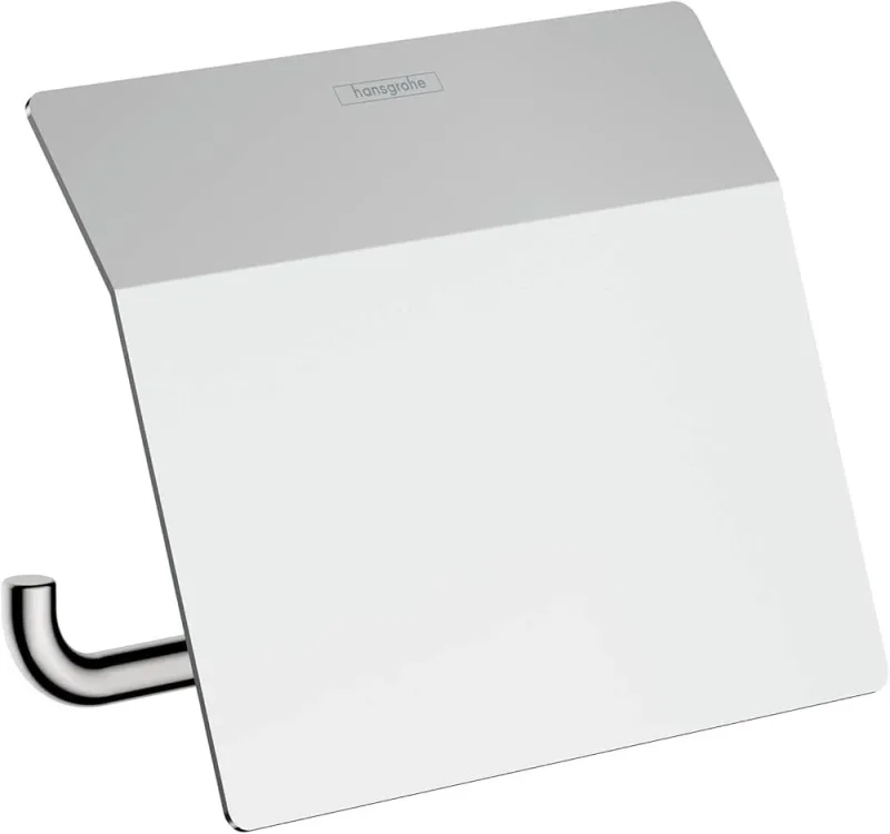 Hansgrohe Addstoris Q Roll Holder With Cover Chrome product image - Image 4
