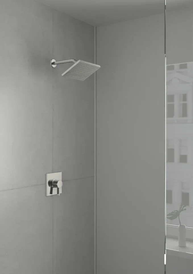 Hansgrohe Vernis Shape Overhead Shower 230 1jet Chrome detail view - Image 3