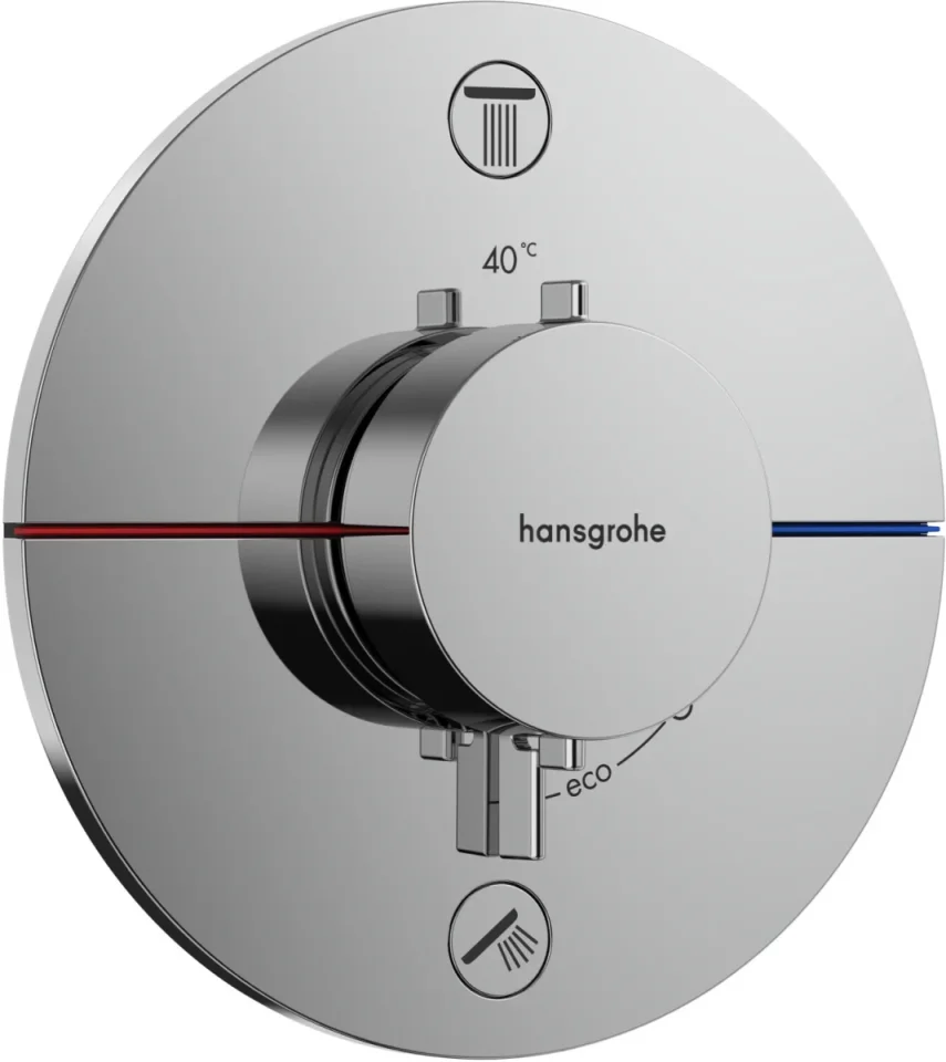Hansgrohe Showerselect Comfort S Thermostat For Concealed Installation For 1 Outlet Chrome product image - Image 3