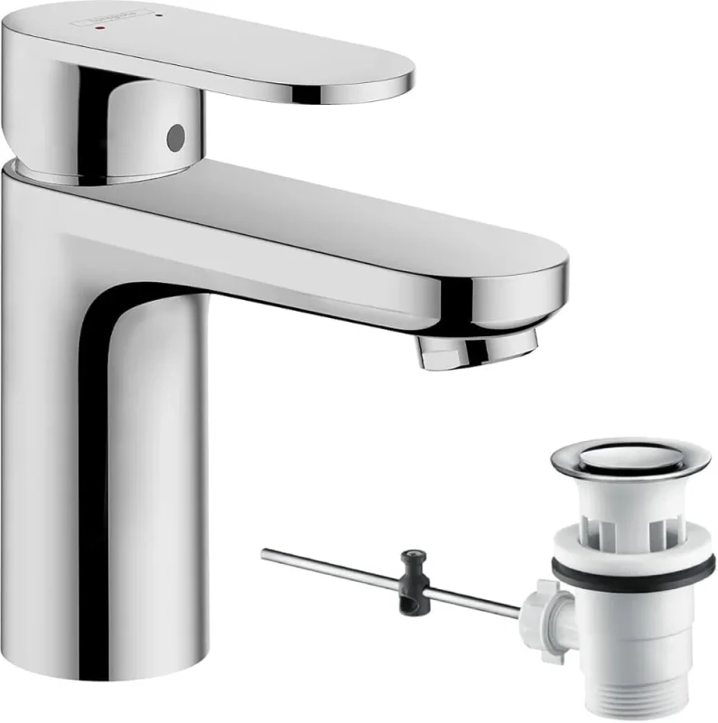 Hansgrohe Vernis Blend Single Lever Basin Mixer 100 With Pop-up Waste Set Chrome product image - Image 2