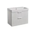 Roper Rhodes Scheme Fluted 600 Wm - Matt White product image - Image 2