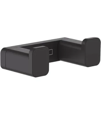 Hansgrohe Addstoris Q Towel Hook Double Matt Black product image - Image 2