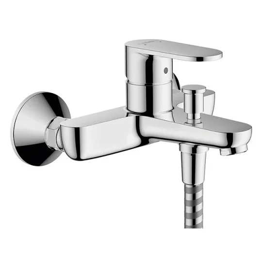 Hansgrohe Vernis Blend Single Lever Bath Mixer For Exposed Installation Chrome detail view - Image 2