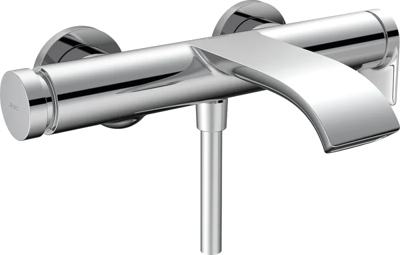 Hansgrohe Vivenis Single Lever Bath Mixer For Exposed Installation Chrome detail view - Image 3