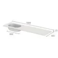 Roper Rhodes 1640mm City Basin & Worktop - White product image - Image 3