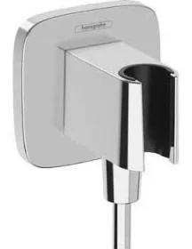 Hansgrohe Fixfit Q Wall Outlet With Shower Holder Chrome product image - Image 2