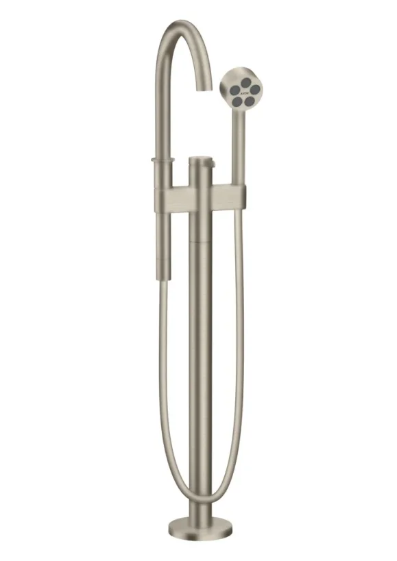 Axor One Single Lever Bath Mixer Floor-standing Brushed Nickel product image - Image 3