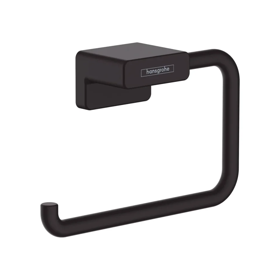 Hansgrohe Addstoris Q Towel Ring Matt Black product image - Image 2