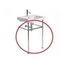 Roper Rhodes Universal Brass Washstand - Chrome product image - Image 2