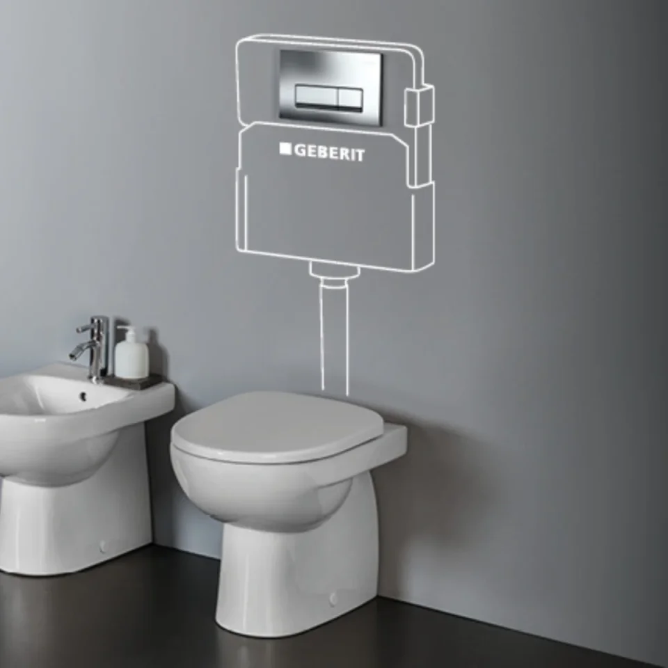 Geberit Delta 120mm Concealed Cistern (excl. Flush Plate) detail view - Image 2