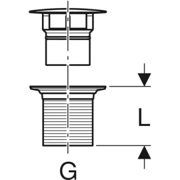 Geberit Waste Outlet & Free Outlet And Valve Cover product image - Image 3