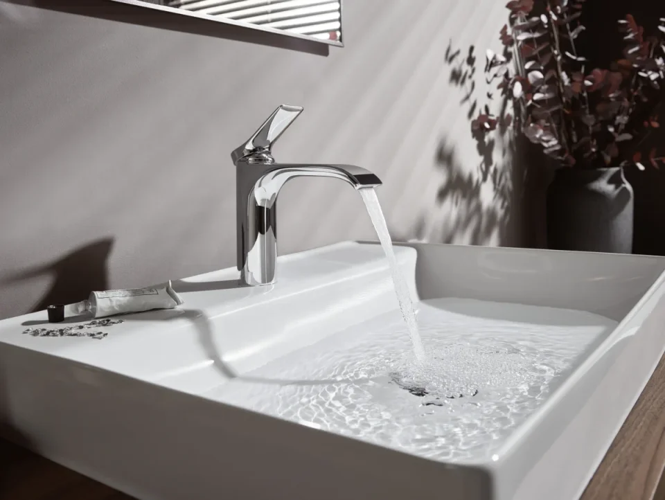 Hansgrohe Vivenis Single Lever Basin Mixer 110 Without Waste Set Chrome product image - Image 5