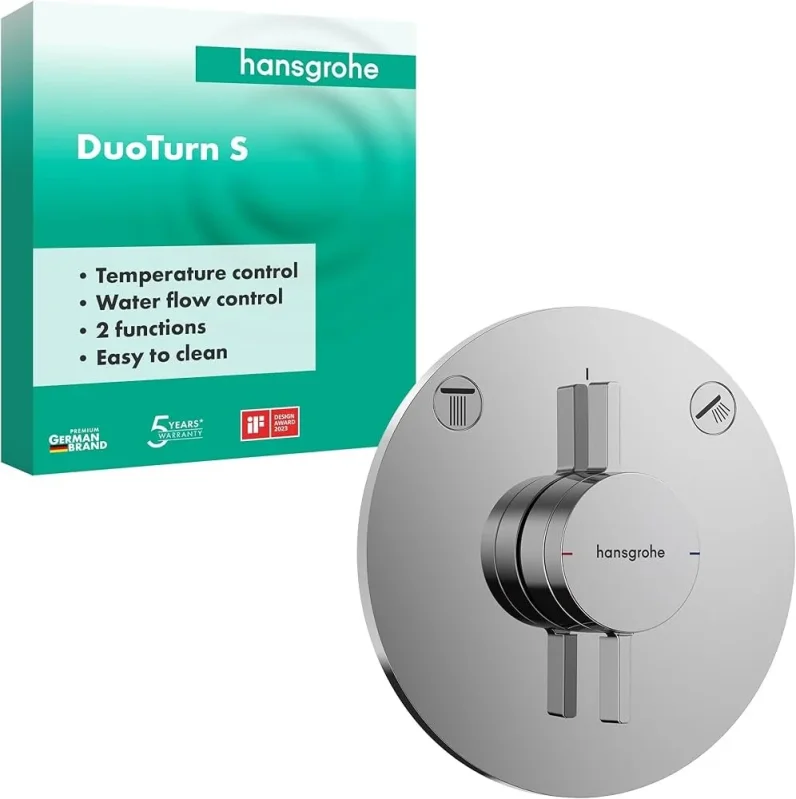 Hansgrohe Duoturn S Mixer For Concealed Installation For 2 Functions Chrome product image - Image 5