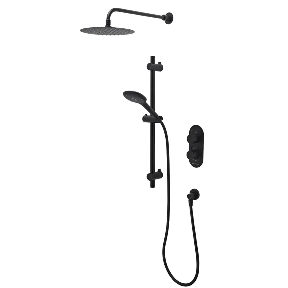 Roper Rhodes Unity Dual Function Concealed Shower System - Black product image - Image 2
