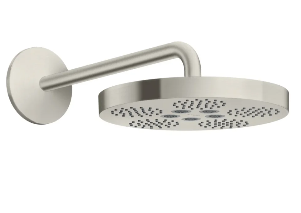 Axor One Overhead Shower 280 1jet With Shower Arm Stainless Steel Optic product image - Image 3