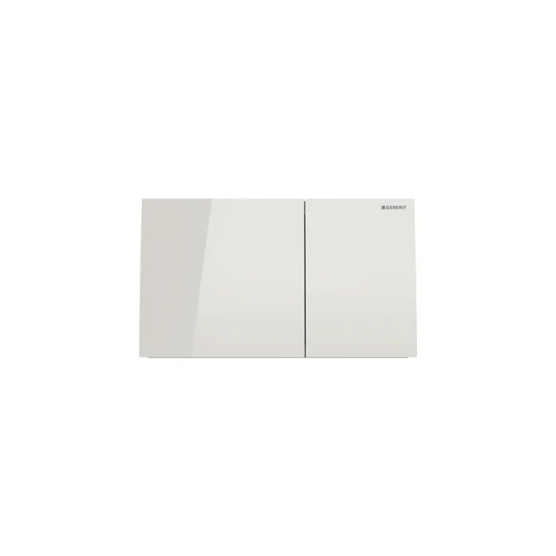 Geberit Sigma70 Square Flush Plate For Dual Flush - Glass - White product image - Image 4