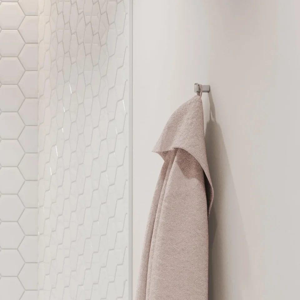 Hansgrohe Addstoris Q Towel Hook Chrome detail view - Image 2