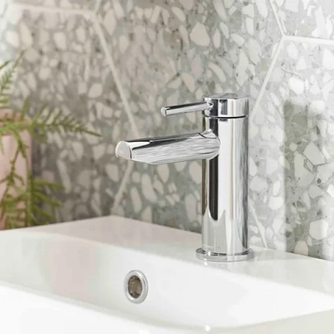 Roper Rhodes Storm-nova Basin Mixer With Click Waste - Chrome detail view - Image 2