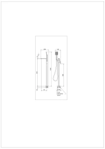 AVA Linea Floor Mounted Bath Shower Mixer