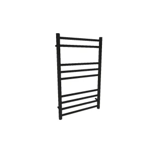 AVA Trend Ladder 800 x 500mm Black Stainless Steel Towel Rail