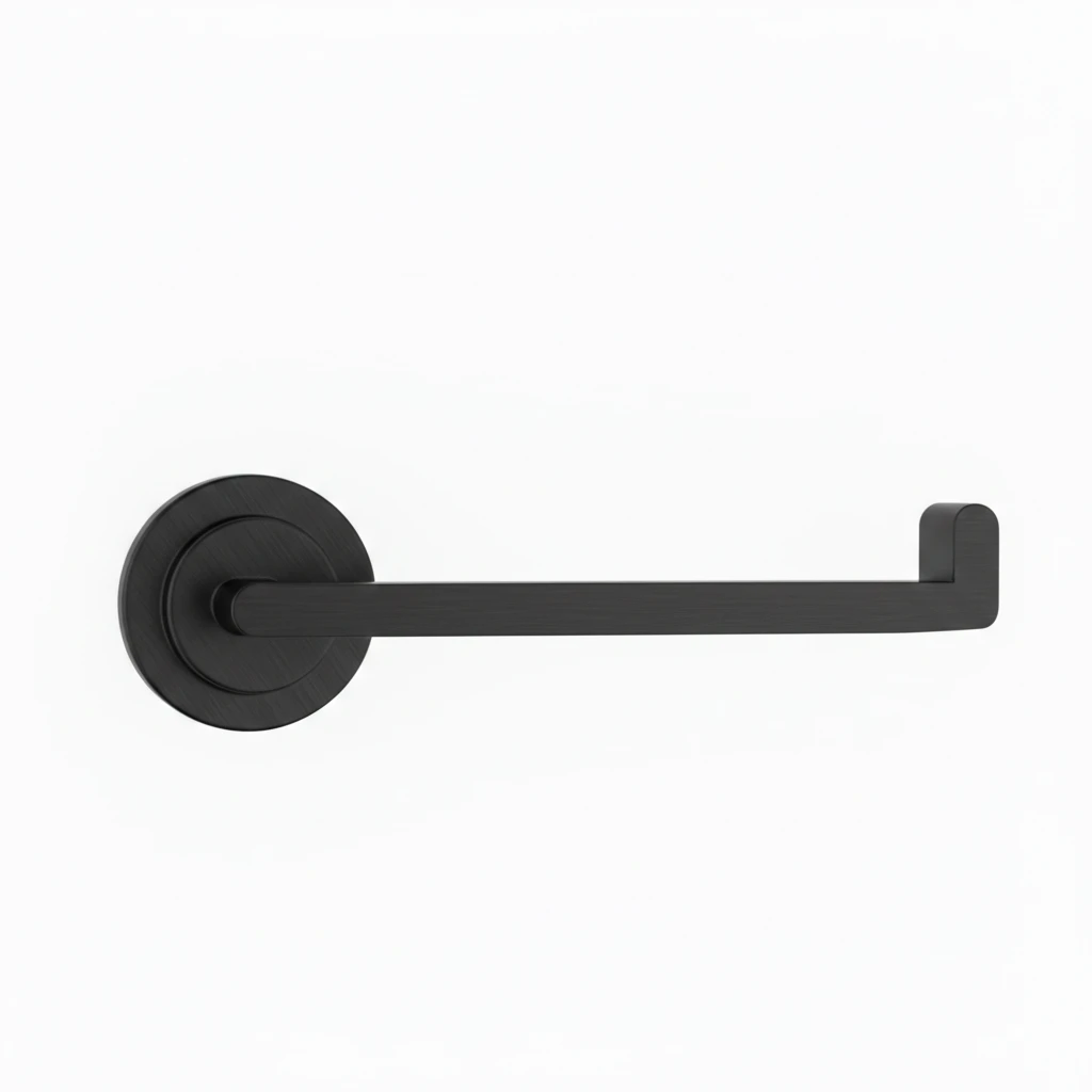 Ava Elegance Stainless Steel Toilet Roll Holder - Brushed Black