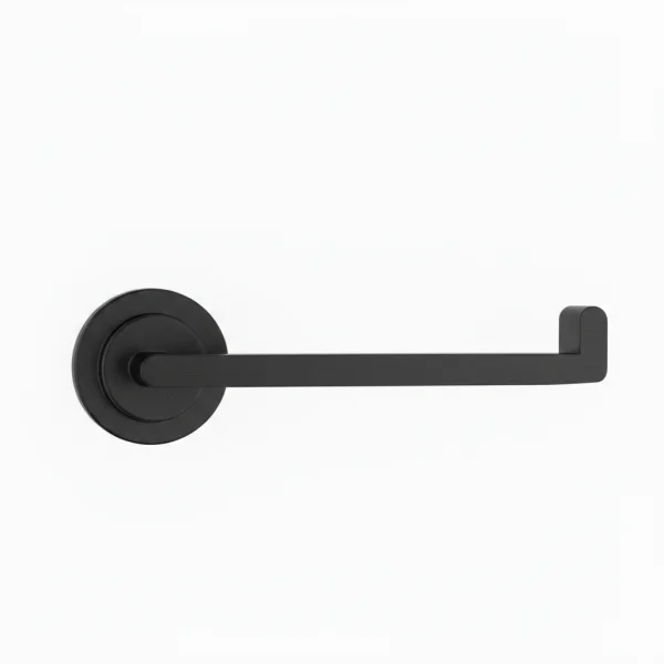 Ava Elegance Stainless Steel Toilet Roll Holder - Brushed Black