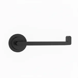 Ava Elegance Stainless Steel Toilet Roll Holder - Brushed Black