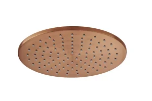 Vado Individual Single Function Easy Clean Round Shower Head 250mm Brushed Bronze