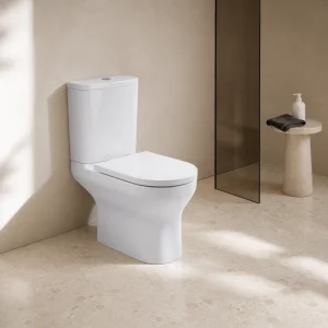 Faeber Barcelona Close Coupled Cistern With Geberit Internals - Gloss White