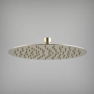 Ava Round 250mm Shower Head (8mm Thickness) - Brushed Brass