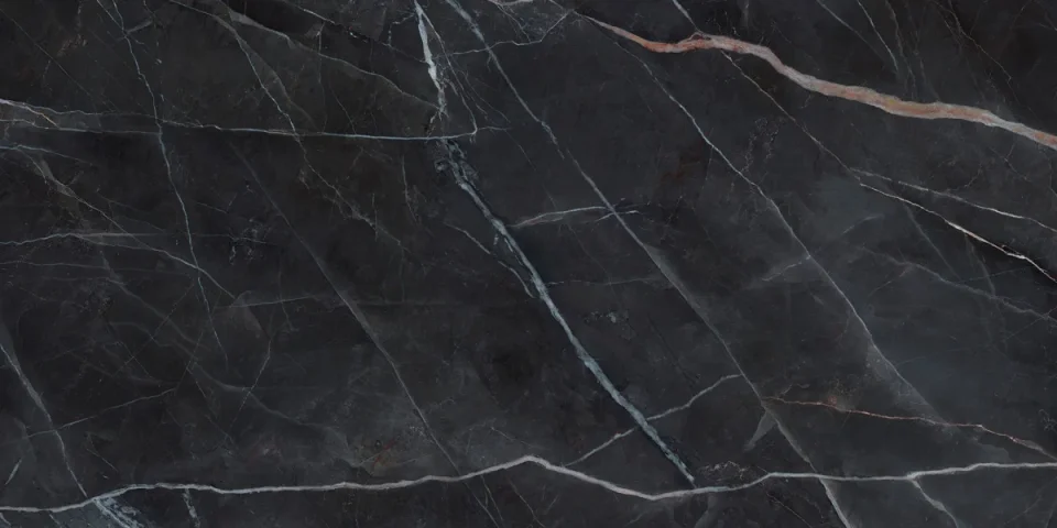 European Tiles Charmo Calacatta Black 120 X 60cm Matt Wall & Floor Tile detail view - Image 4