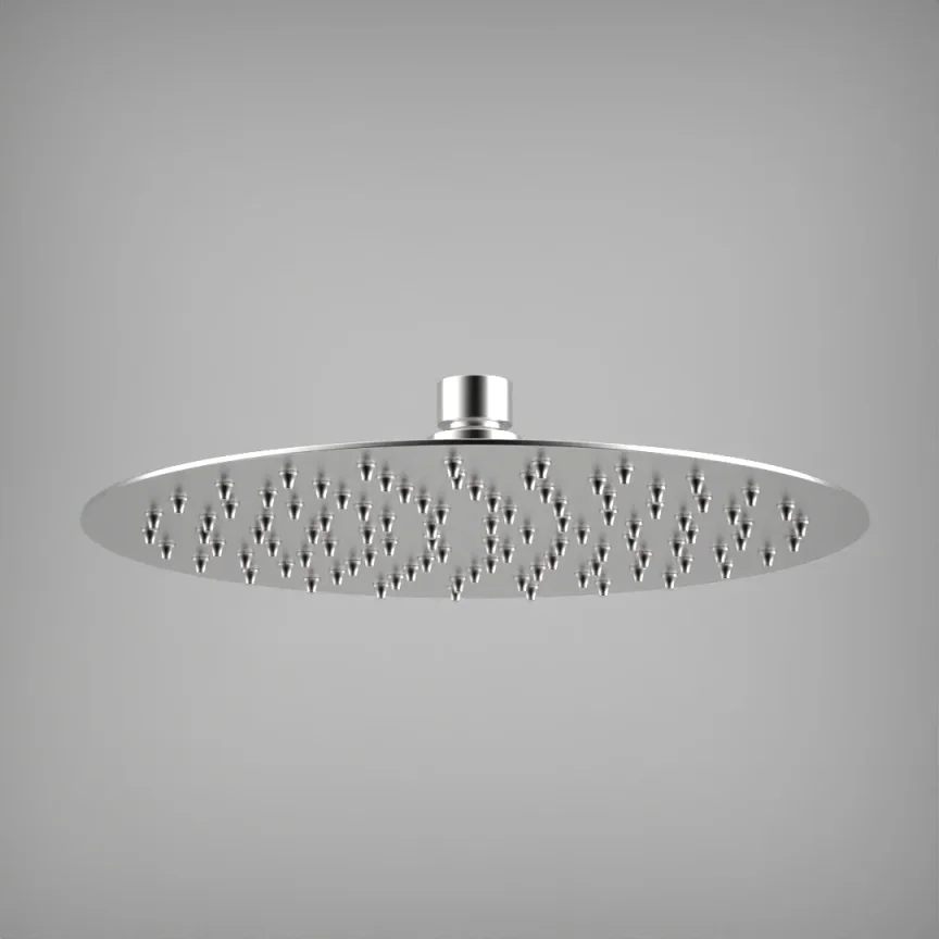 Ava Round 250mm Shower Head (8mm Thickness) - Brushed Stainless Steel product image - Image 11