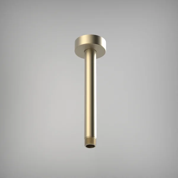 Ava Ceiling Mounted 200mm Round Ceiling Arm - Brushed Brass