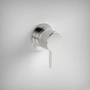 Ava Fluted Manual Mixer Valve W/ Flange 3.0 - Polished Stainless Steel