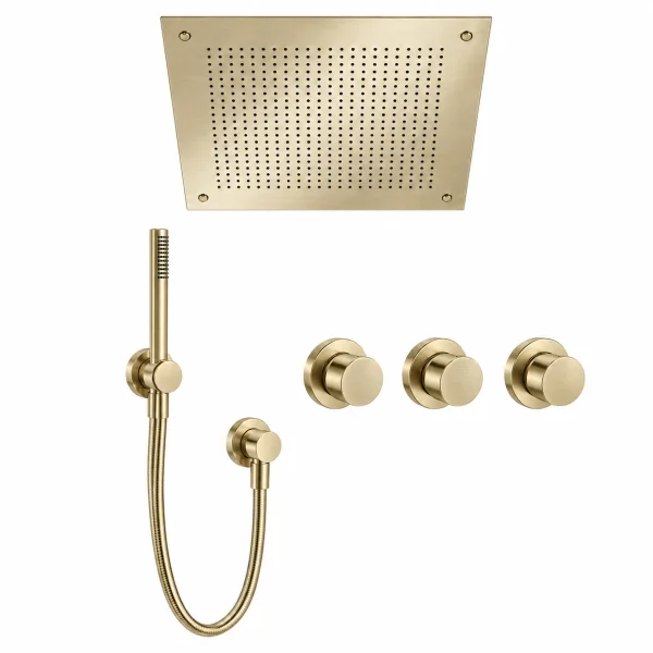 Crosswater Module Plus Shower Set 7 Brushed Brass