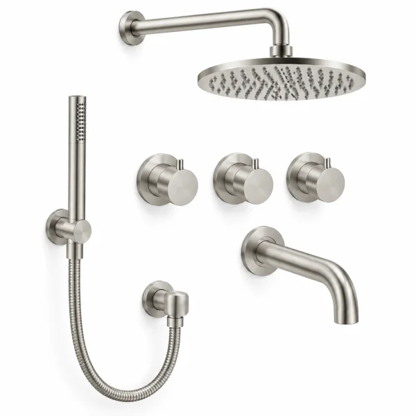 Crosswater Module Shower Set 10 Brushed Nickel