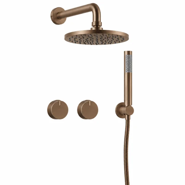 Crosswater Module Shower Set 1 Brushed Bronze 200mm