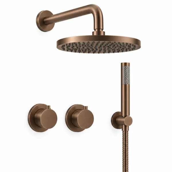 Crosswater Module Shower Set 1 Brushed Bronze 300mm