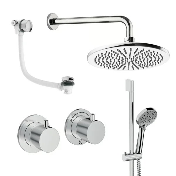 Crosswater Module Shower Set 7 Chrome 300mm
