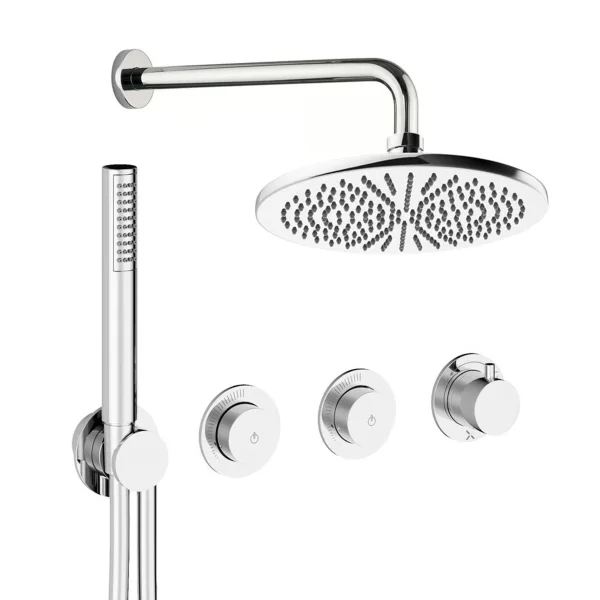 Crosswater Module Shower Set 8 Chrome 300mm