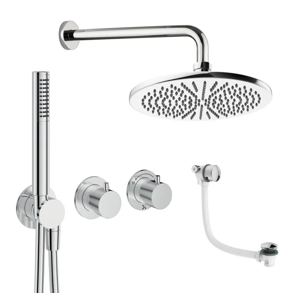 Crosswater Module Shower Set 9 Chrome 300mm