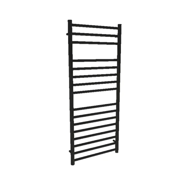 AVA Trend Ladder 1200 x 500mm Matt Black Stainless Steel Towel Rail